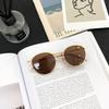 Vintage Korean Round Frame Sunglasses Women Multicolored Trendy Fashion Male Female Eyewear Top Luxury Brand Designer UV400