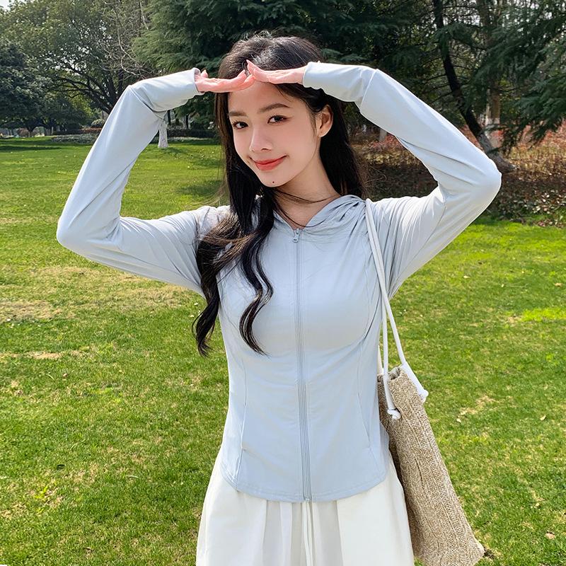 Ono Style Women's Slim Ice Silk UV Protection Jacket for Outdoor Travel