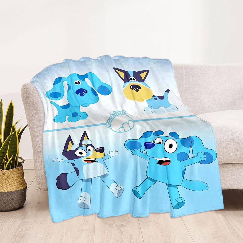 Bluey Style Blankets are suitable for living rooms,making them an ideal choice for outdoor travel and gifts.
