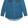 Web-Detail Langarm-Jeanshemd 626480-XDBCG-4447