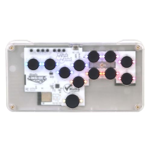 

JunkFood Custom Arcades SnackBox Micro Lite Leverless Arcade Controller Compatible with PC, Nintendo Switch, Android, and Steam Decks (MG-SBMLT) [Offi