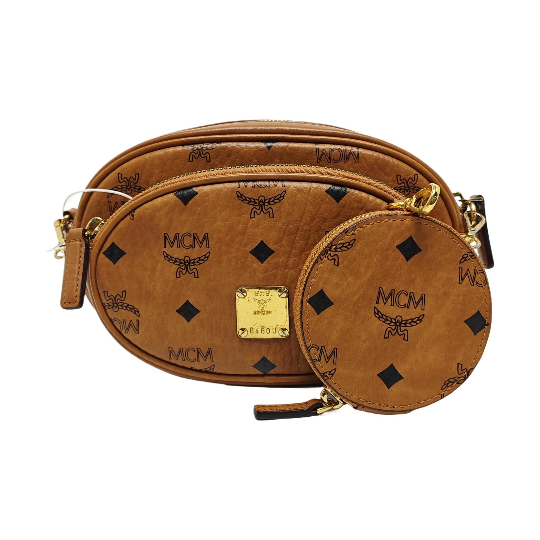 [Pre-Owned] Monogram Print Multifunctional Leather And Canvas Three-In-One Crossbody Bag - Good #1M1QH16 ONE SIZE