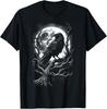 Schwarzer Krähe Rabe Vogel T-Shirt