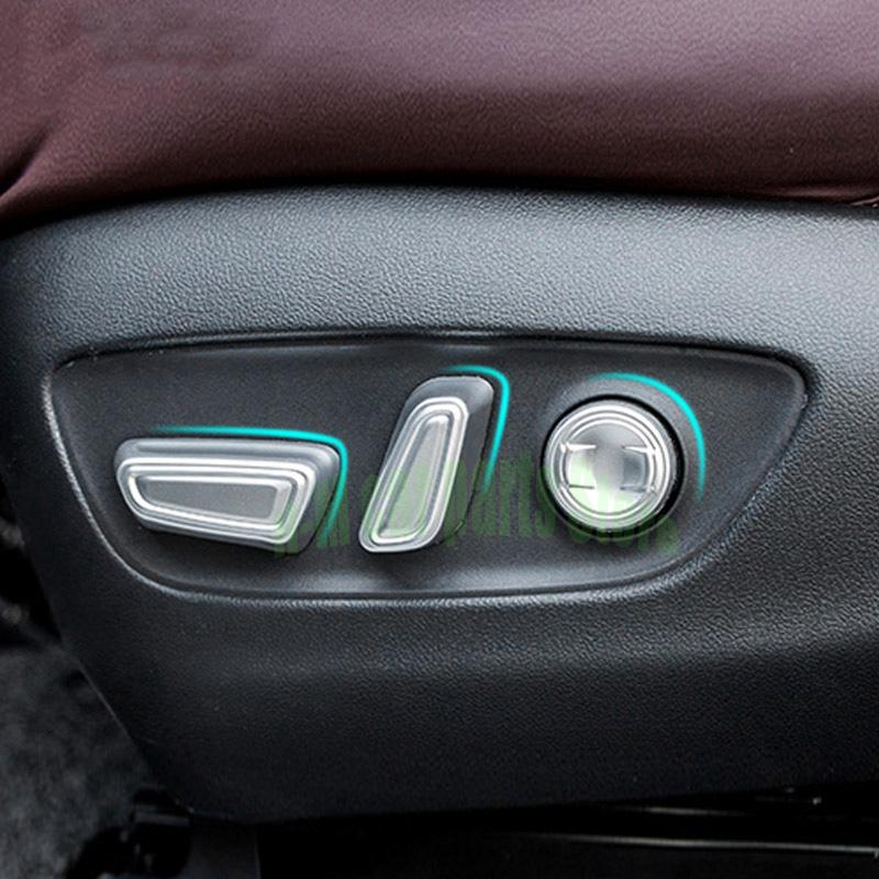 For Toyota Rav4   Interior Accessories ABS Chrome Car Seat Adjust Switch Button Cover Trim Decoration Car