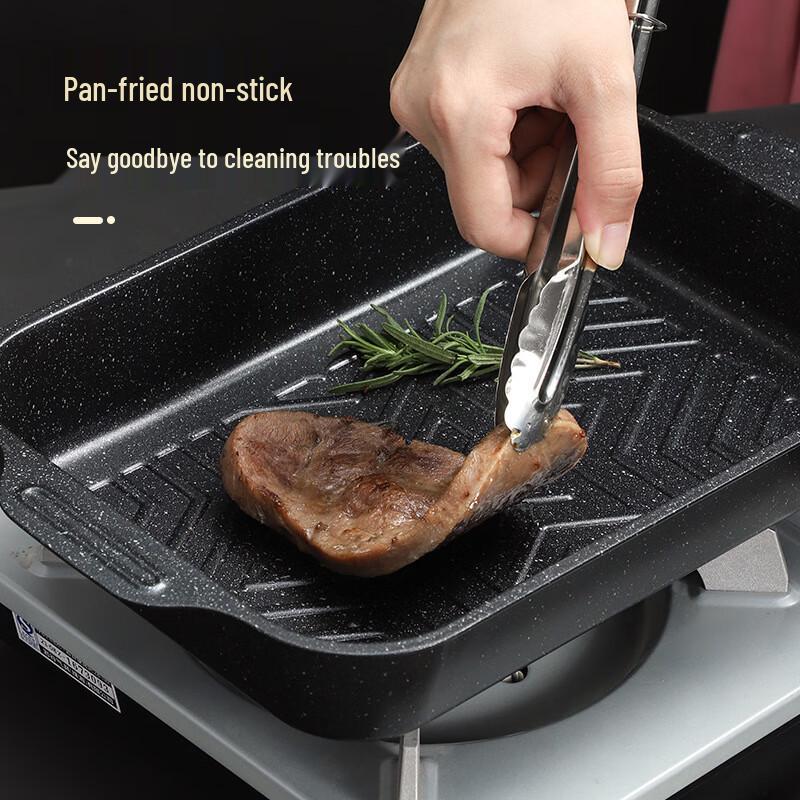 Zhi Shi Thickened Non-stick Grill Pan with Lid
