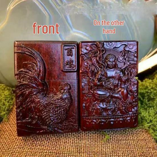 Retro Rosewood Double-Sided Windproof Wenwan Lighter