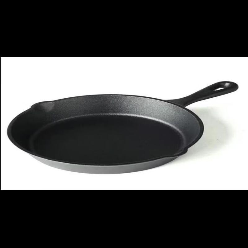 Wutuo Uncoated Cast Iron Mini Frying Pan Skillet Set