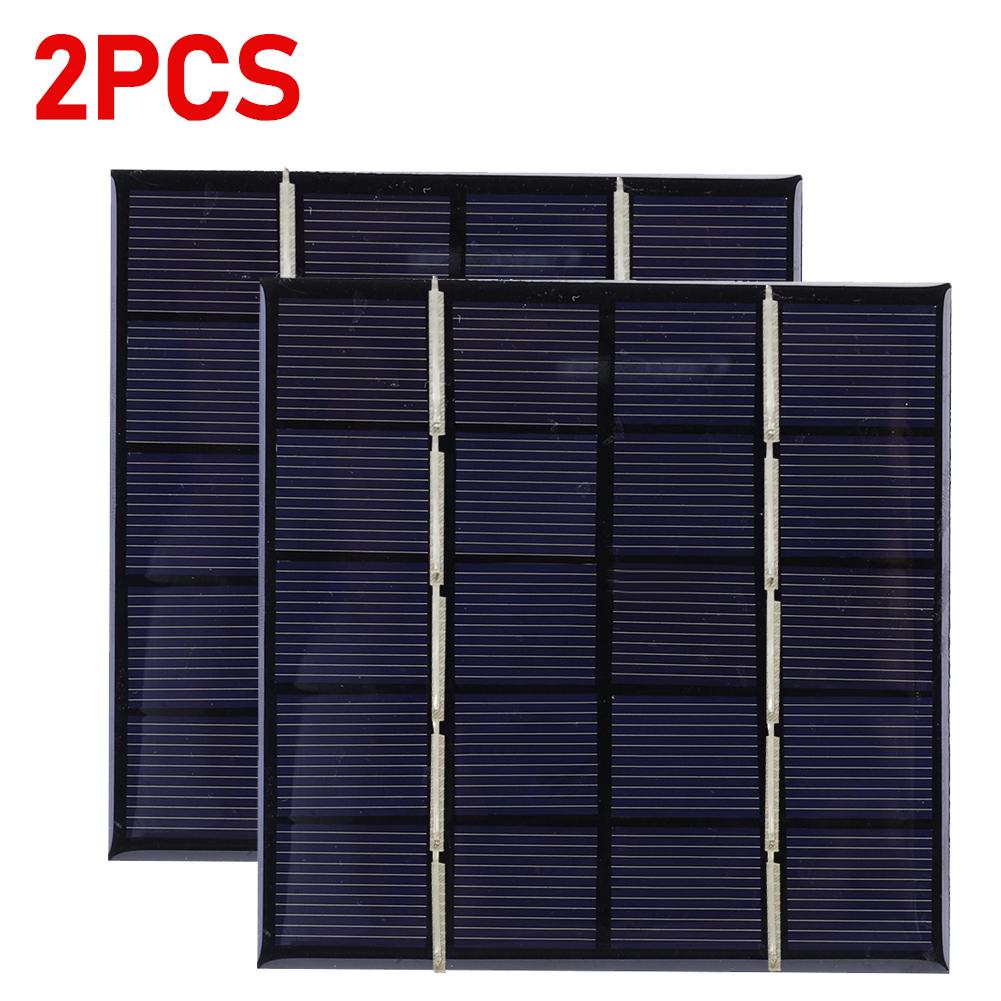 1-3PCS Solar Panel Outdoor 3W 5V DIY Solar Cells Portable Fast Charger for Moblie Phone Battery Charger Outdoor Battery Charger