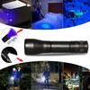 Aluminum Alloy Super Bright USB Rechargeable LED UV Light Flashlight Torch Lamp