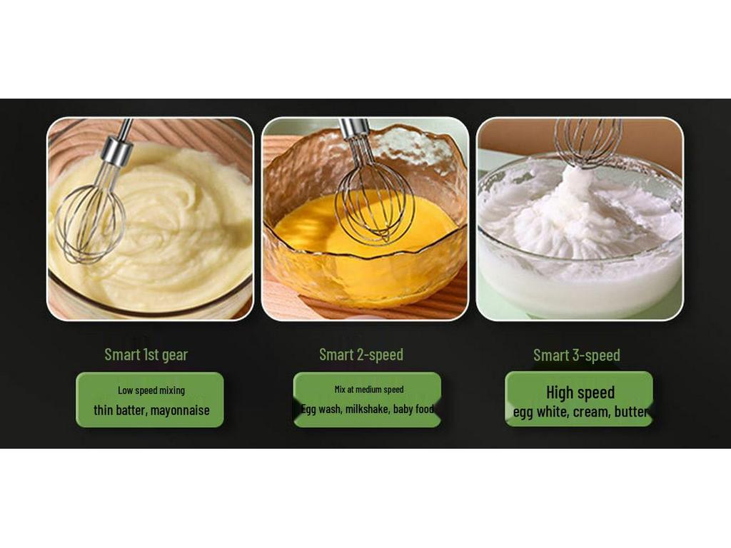 Electric Handheld Egg Beater - Automatic Whisk for Cream and Baking