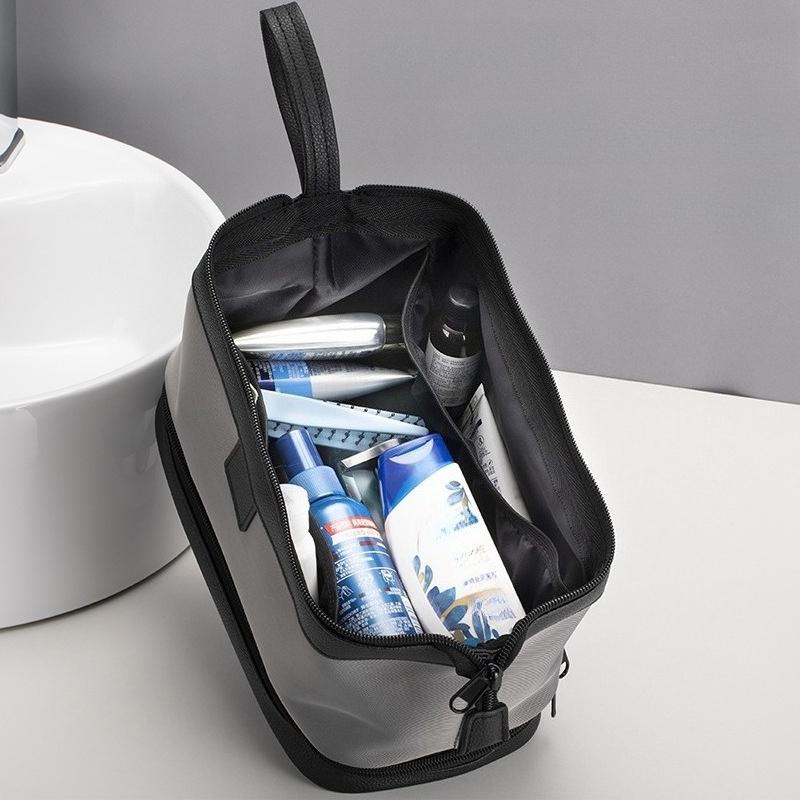 Large Capacity Dry Wet Separation Toiletry Bag Multi-Purpose Waterproof Travel Storage Pouch for Outdoor Trip Bathroom Organizer