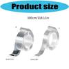 3Pcs Highly Temperature Resistant Adhesive Strips Double Sided Clear Mounting Tape For Household Items Secure Fixation