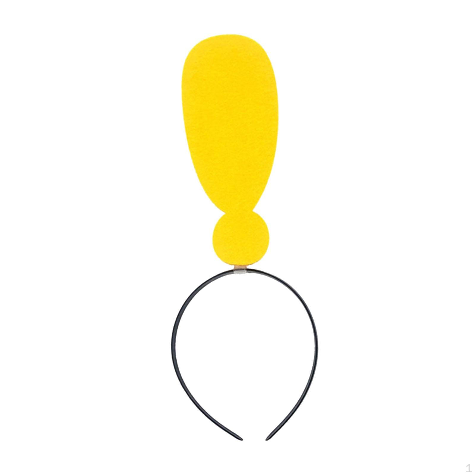 

Подарки для вечеринок, ободки для волос, рождественские украшения для волос, забавные аксессуары для костюмов Exclamation Yellow