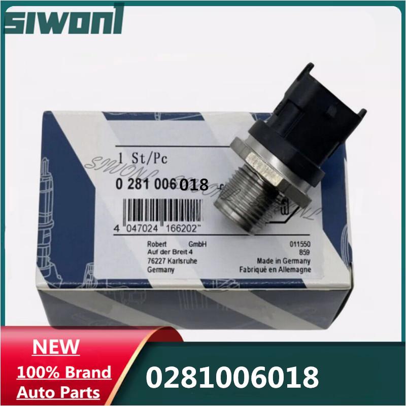 High Quality Common Rail Fuel Pressure Sensor 0281006018 WE01-13-GC0 For 2016-2015 Ford Ranger Everest Mazda BT-50 BT50 2.5 3.0