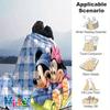 Mickey and Minnie Flannel Blanket - Ultra-Soft, Cozy, and Comfortable for Sofa, Bedroom, Camping, and Travel - Four-Season Versatility, Vibr