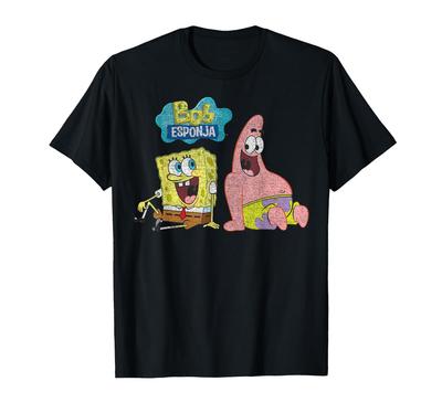 Spongebob Schwammkopf Bob Esponja Patrick Vintage Kumpel T-Shirt