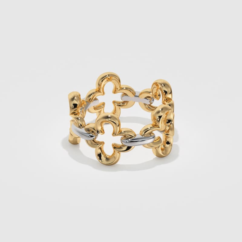 MUSEE.ART Gothic Flower Chain Ring(freesize)