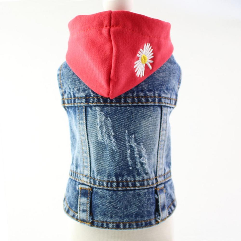 Pet Dog Clothes Denim Jacket Small Dog Vintage Spring Autumn Winter