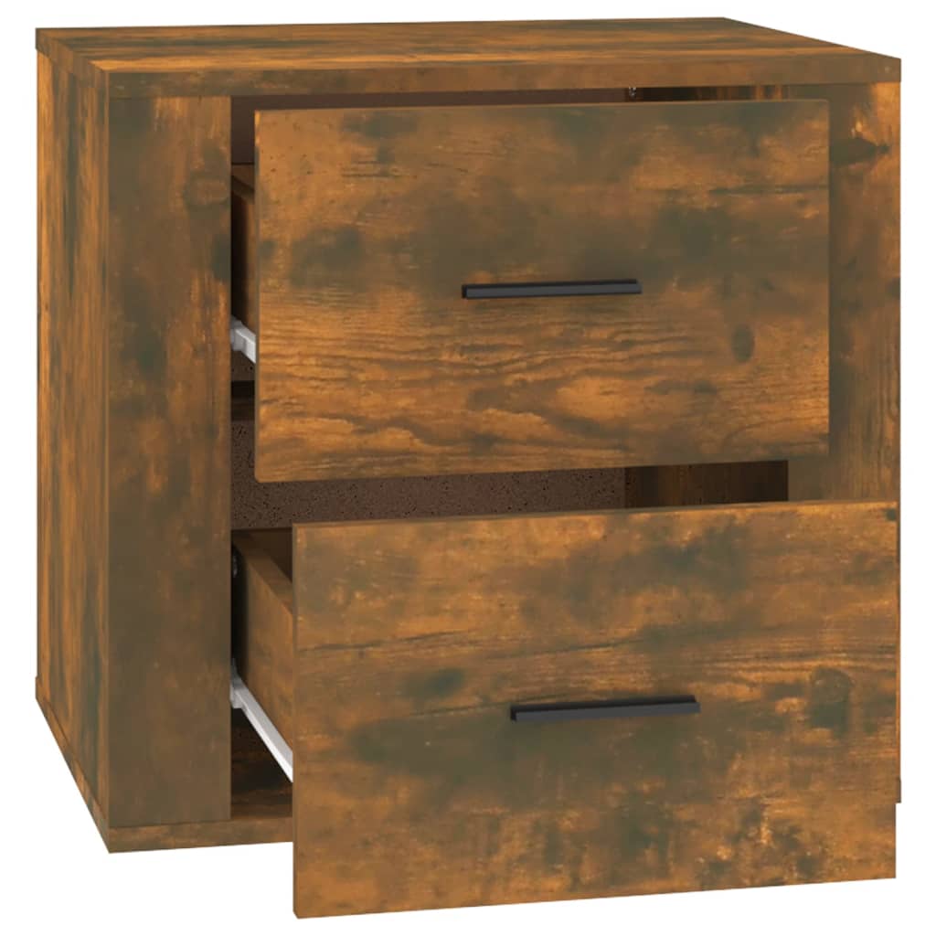 Nightstand Smoked Oak 50x39x47 Cm