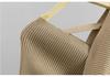 Korean Petite V-Neck Off-Shoulder Knit Two-Piece Set for Women - Autumn/Winter