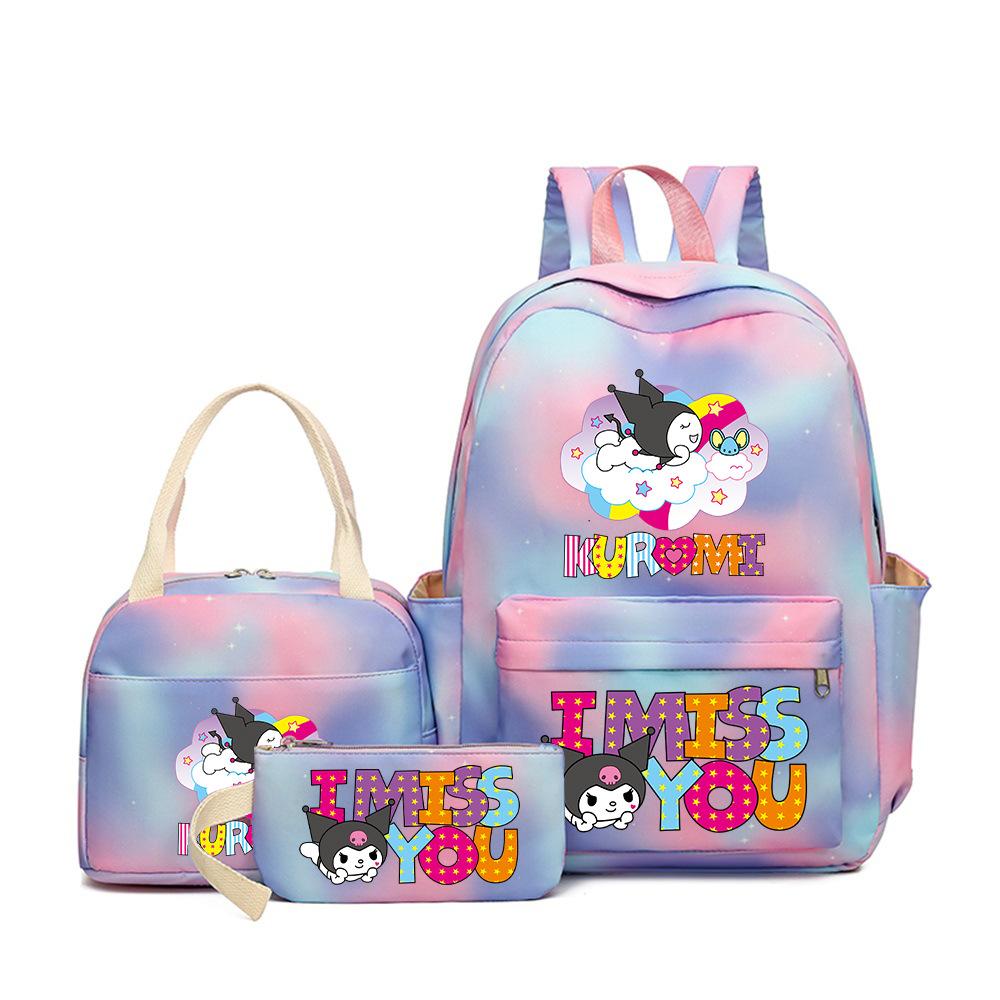 Student Schoolbag Cartoon Cute Large Capacity Backpack Lightweight Waterproof Middle School Student Backpack