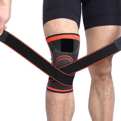 1Pcs Knee Protect 3D Weaving Pressurization Knee Pad Sport Professional Protective Basketball Hiking Cycling Safety