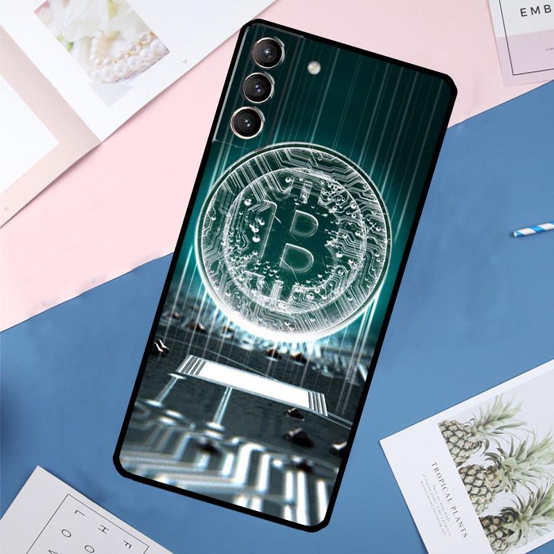 Bitcoin Case For Samsung Galaxy S22 S23 S24 Ultra S9 S10 Plus Note 10 20 Ultra S20 S21 FE Cover