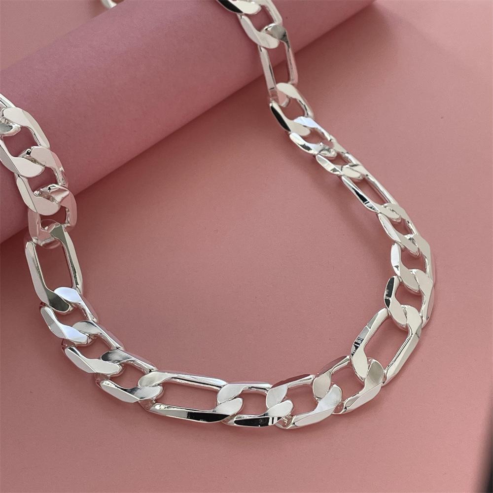 2026 European and American Jewelry Plated 925 Silver 12MM Ferrero Necklace 40-75CM