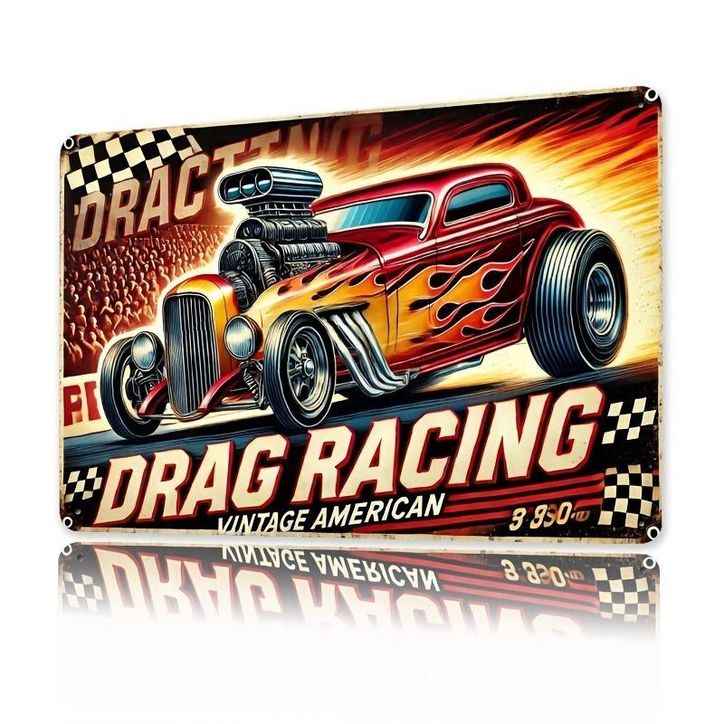 Automotive Metal Decorative Painting: Gifts for Car Lovers Garage Home Style