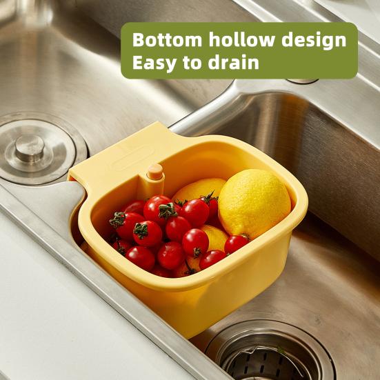 Drain Basket with Separation Filter Design Quick Filtration Press Open Cover 2-in-1
