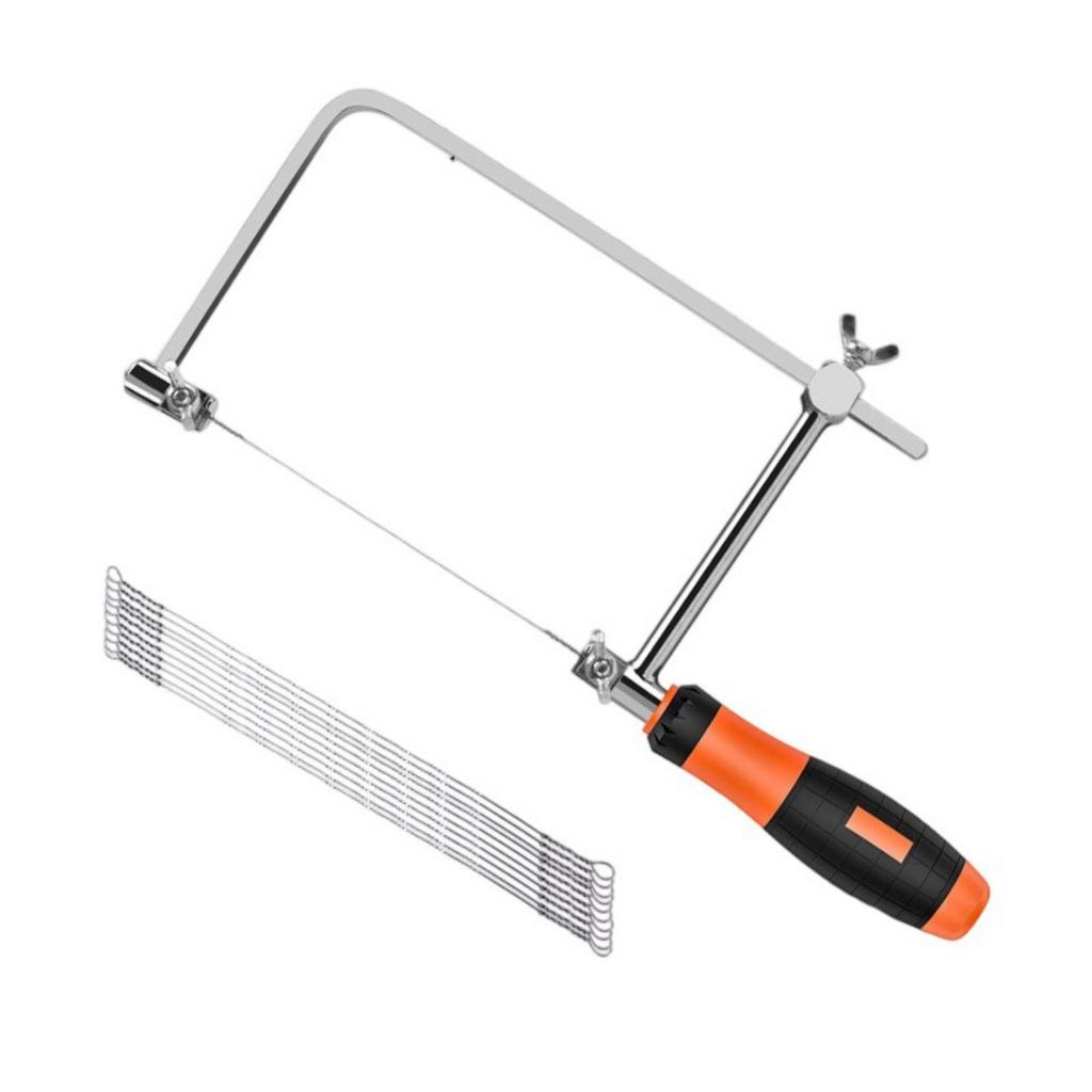 Mini Laubsägenset Metalldraht Handwerkzeug Ergonomisches Hand-Laubsägenset Einfache Bedienung zum Schneiden von Holz, Kunststoff, Schaumstoff