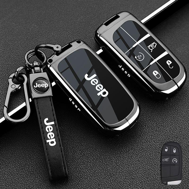 Car Remote Key Case Cover Protect Shell Bag For Jeep Renegade Compass Grand Cherokee for Chrysler 300C Wrangler Accessories