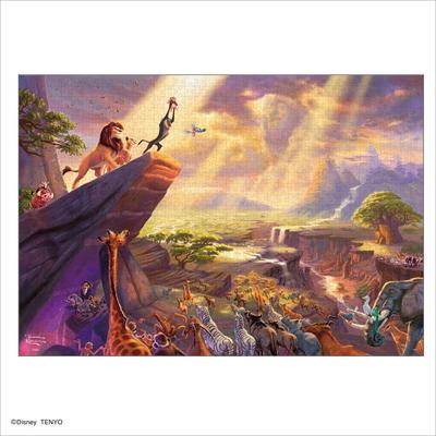 Tenyo In 1000 Piece Jigsaw Puzzle Disney Thomas Kinkade The Lion King Canvas Style Special Art Collection with Glue and Spatula Includes Service Card
