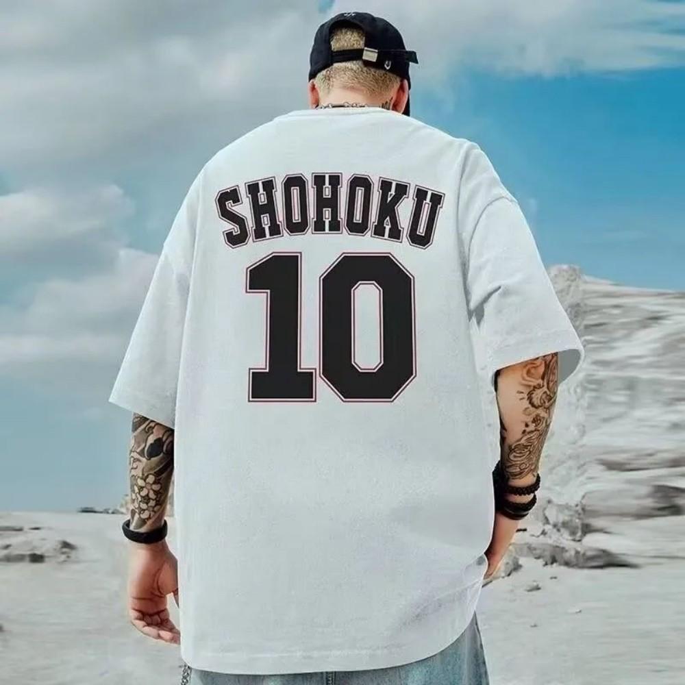 

Летняя мужская модная свободная футболка оверсайз 6XL, американский баскетбольный размер 10 с принтом, с коротким рукавом, круглым вырезом, универсальная, трендовая, для пар 4XL