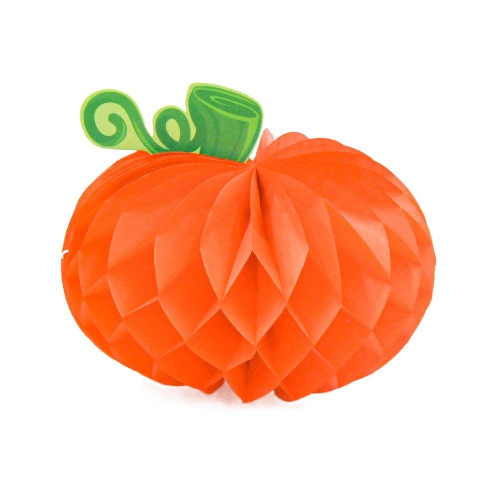 

Красочный тыквенный сотовый шар Креативный бумажный подвес на Хэллоуин Реквизит для вечеринки на Хэллоуин Детский сад Red