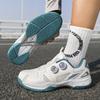 New Badminton Shoes, Rotating Buckle Casual Couple Table Tennis Sneakers, a Pair of Men's Tennis Training Shoes