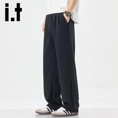 Izzue IT Men's 2025 Loose Straight-Leg Casual Trousers