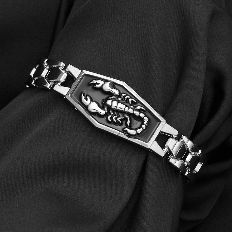 

Украшения Панк Скорпион Простой мужской браслет Мужские браслеты Браслеты 19cm