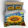 Sunflowers and Swirling Sky. Bedding Sets Duvet Cover Sets Duvet Covers Pillowcases(1 * Duvet Cover 2 * Pillowcases Without Duvet Insert)