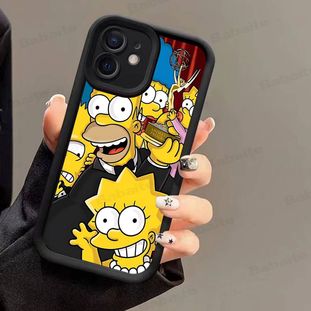 Funny Cartoon S-Simpsons For IPhone 17 16 15 14 13 12 11 Pro Max Plus Phone Case Covers