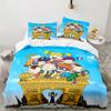 3PCS Rugrats  Bedding Set Printed Duvet Cover Closure Includes 1 Duvet Cover & 2 Pillowcases for All Seasons Bedroom Decor