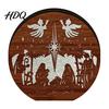 Christmas Gift for Kids 3D Wooden LED Night Light Hollow Carved Tabletop Decor Holiday Decoration with Warm Glow Festive Home And Office Light Lamp