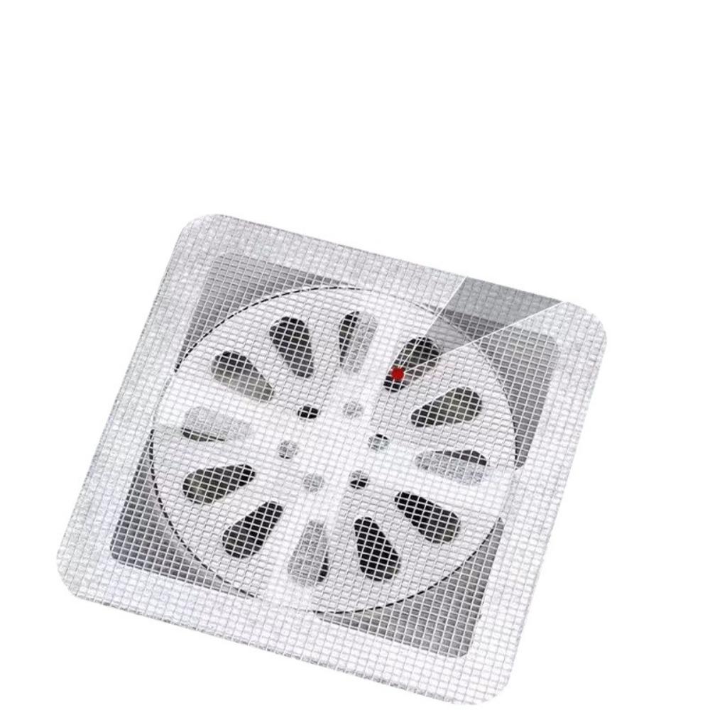 30Pcs Anti-blocking Disposable Hair Catchers Mesh Filter Mesh Stickers Shower Drain Cover  Bathroom
