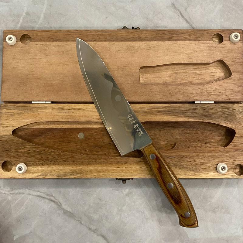 6.7 Inch Chef Knife Wood Handle 3 Layers Clad Steel 10Cr15CoMoV Blade Sharp Cleaver Slicing Japanese Kitchen Knife Cooking Tools