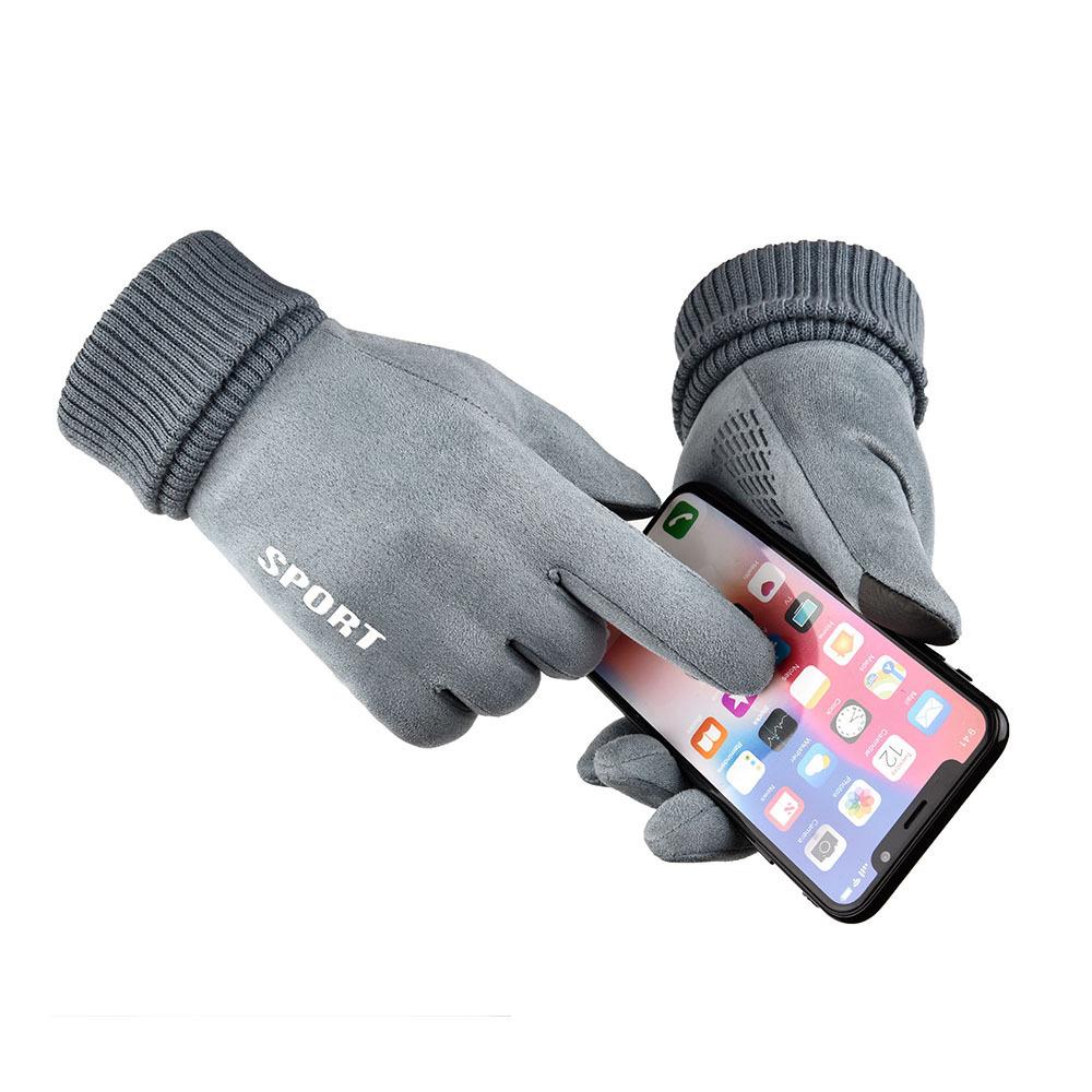 Winter Suede Gloves Thermal Gloves