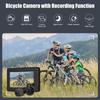 Handlebar Bike Mirror, 4.3" 1080P Bicycle Front and Rear View Camera Recorder with Night Vision Function, 110° Wide Angle View,