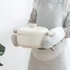 Wärmeisolierende Handschuhe Verbrühschutz Mikrowellenhandschuhe Hochtemperaturbeständige Küchen-Backofenhandschuhe