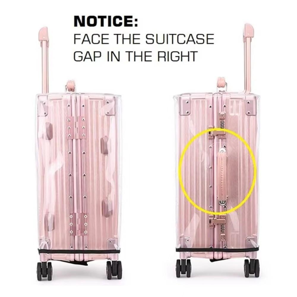 PVC Travel Luggage Cover Full Transparent Waterproof Luggage Protector Cover Wear Resistant Dustproof