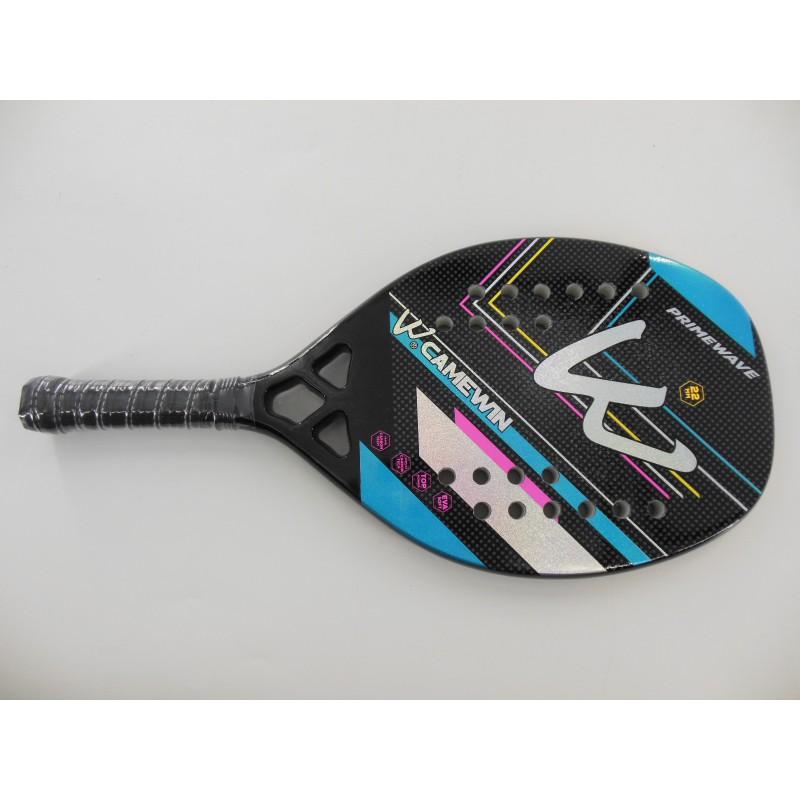 Carbon Fiber Beach Tennis Racket 3K Frame Lightweight Amateur Advanced Players Outdoor Sports
