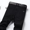 Herren Business Casual Jeans mit mittlerer Taille und geradem Bein - Trendige Frühlings-/Sommer-Langhosen